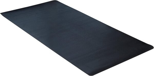 Black Indoor/Outdoor Rubber Scraper Mat